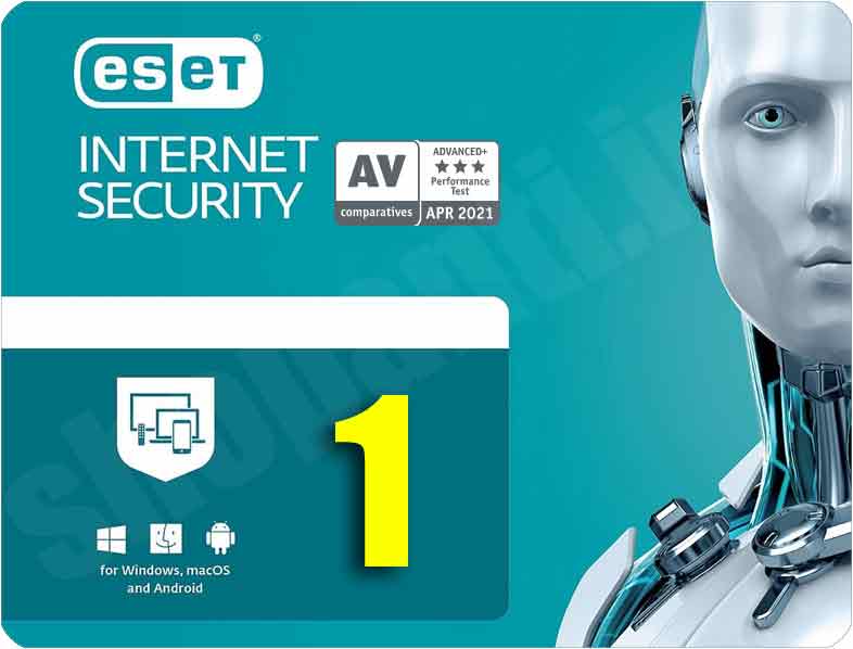 آنتی ویروس یا اینترنت سکیوریتی  نود32 - ESET Nod32 internet security 1pc