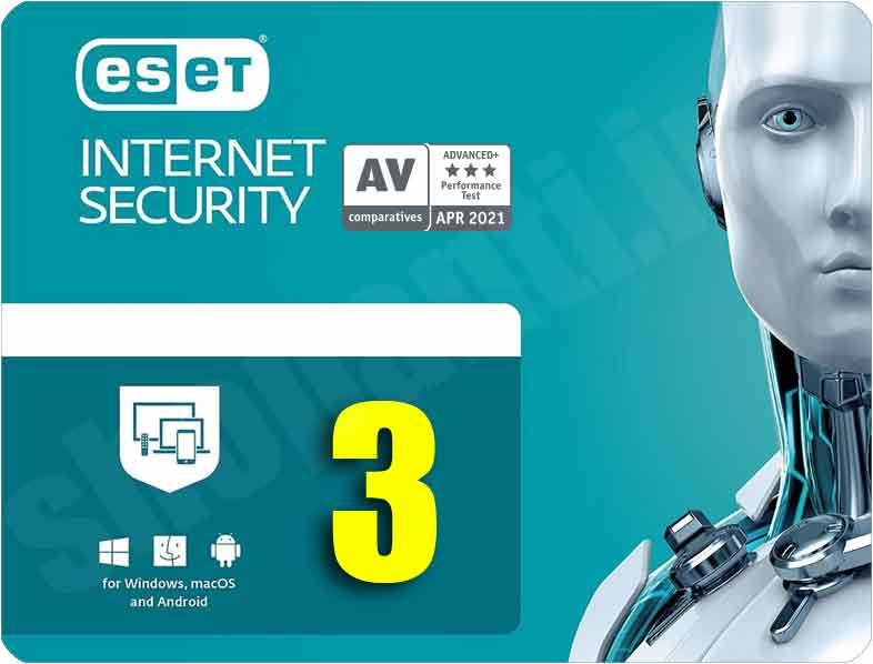 آنتی ویروس یا  اینترنت سکیوریتی  نود32 - ESET Nod32 internet security 3pc
