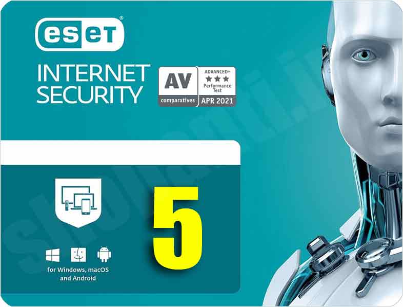 آنتی ویروس یا اینترنت سکیوریتی  نود32 - ESET Nod32 internet security 5pc